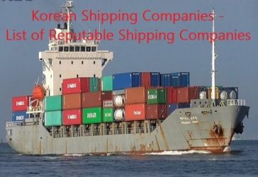 Korean Shipping Companies - List of Reputable Shipping Companies
