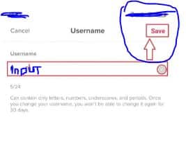 save user