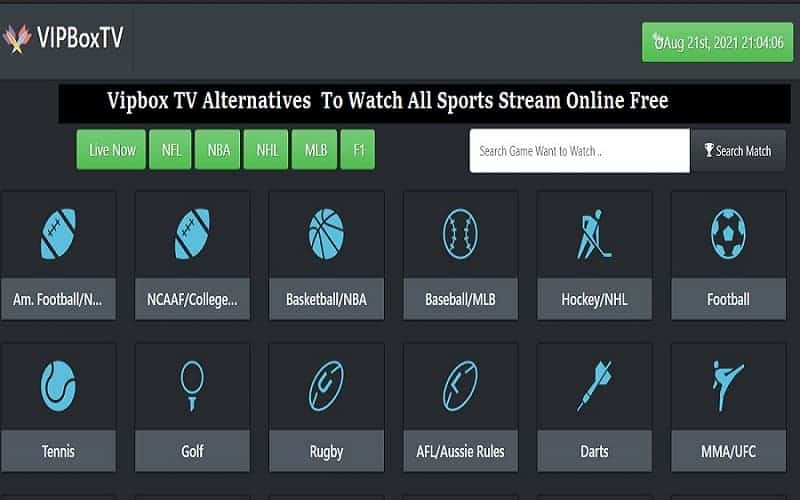 Vipbox Alternatives 2021 To Watch Live Sports Free