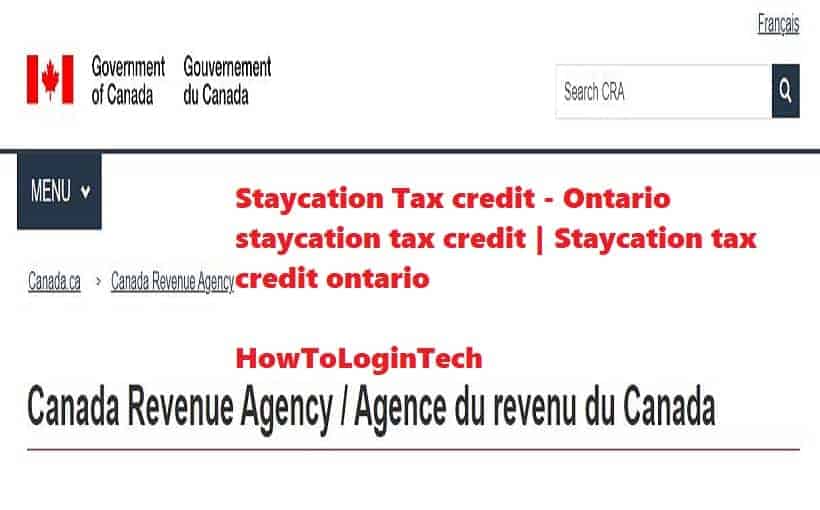 Staycation Tax credit - Ontario staycation tax credit | Staycation tax credit ontario