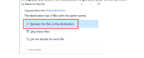 replace the file